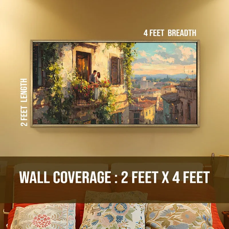 Romantic South Canvas Wall Painting With Frame media 8