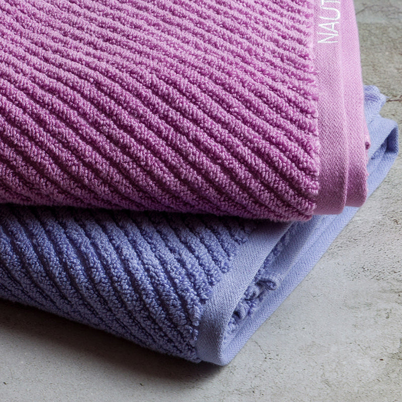 Nautica Riviera Soft Cotton Bath Towel (Light Blue & Lilac) - Set Of Two media 5