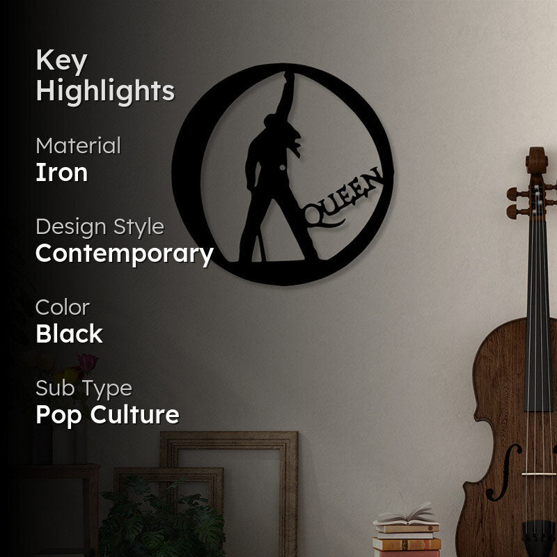 Queen Rock Band Black Iron Wall Accent media 2