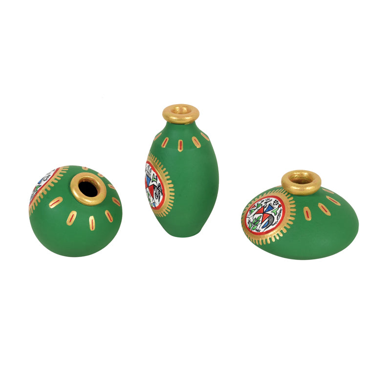 Enjora Handpainted Vase - Set Of Three media 4