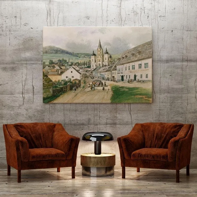 Mariazell Canvas Painting - Thomas Ender - Gallery Wrap media 1