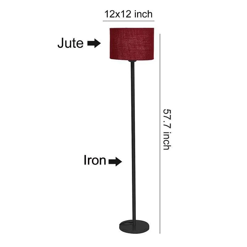 Solid Talk Floor Lamp - Maroon media 7