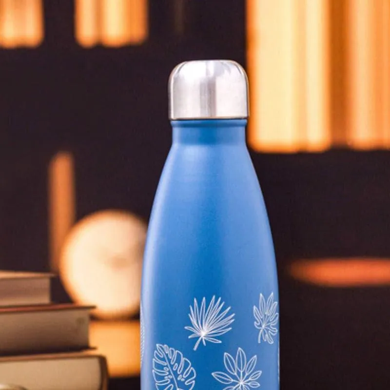 Leafy Leap Hot & Cold Thermos Bottle (Blue) - 500 mL media 3