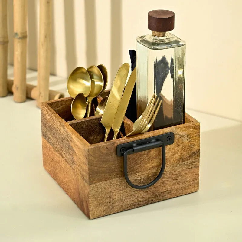 Katcha Wooden Cutlery Holder media 3