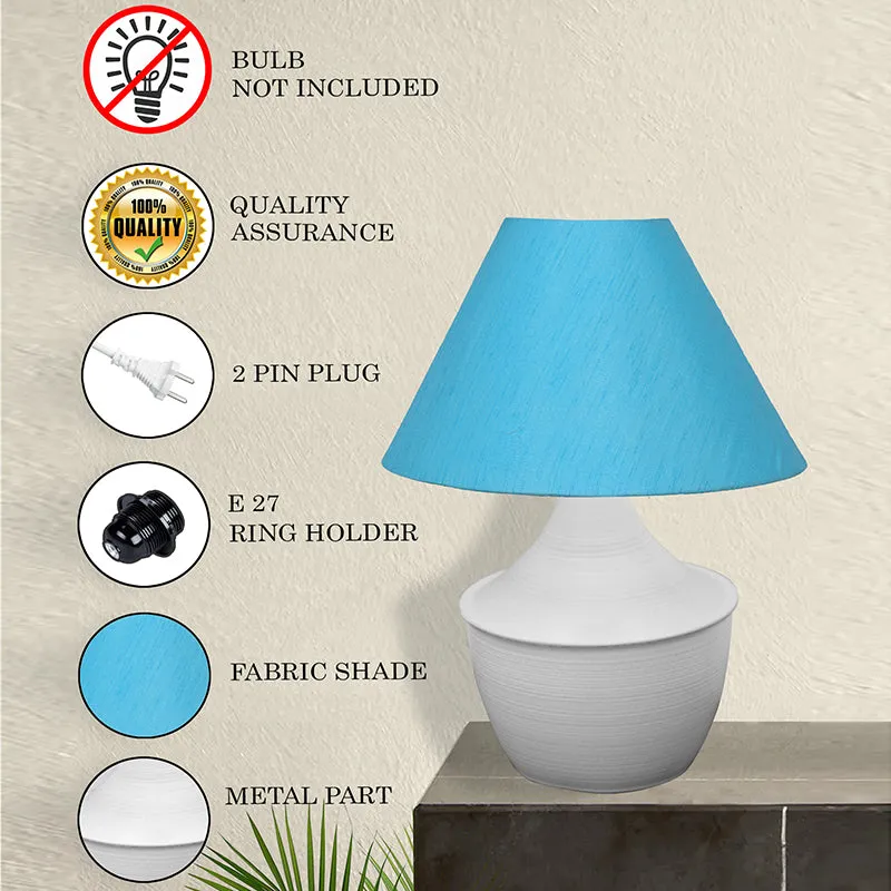 Obliqe Metal Table Lamp - Blue,White media 4