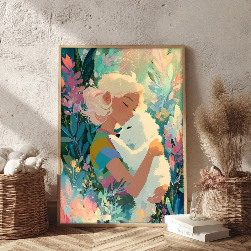 Tendera Canvas Wall Painting With Brown Frame media 3