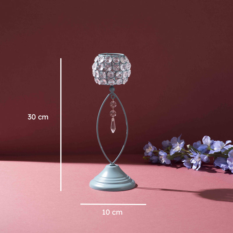 Radiance Crystal Tea Light Holder - Blue media 5