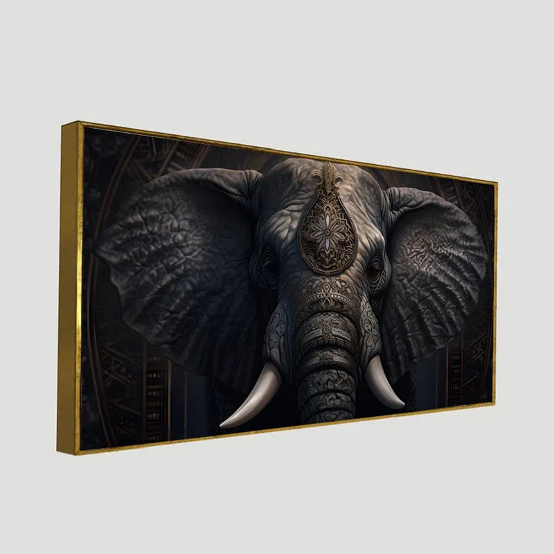 Gaja Gambir Wall Painting With Frame media 7
