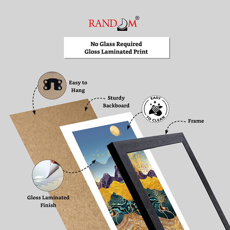 Glittery Landscape Wall Painting media 7