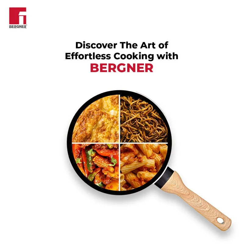 Bergner Induction Safe Frying Pan With Lid - 1400 ml/8 Inches media 4
