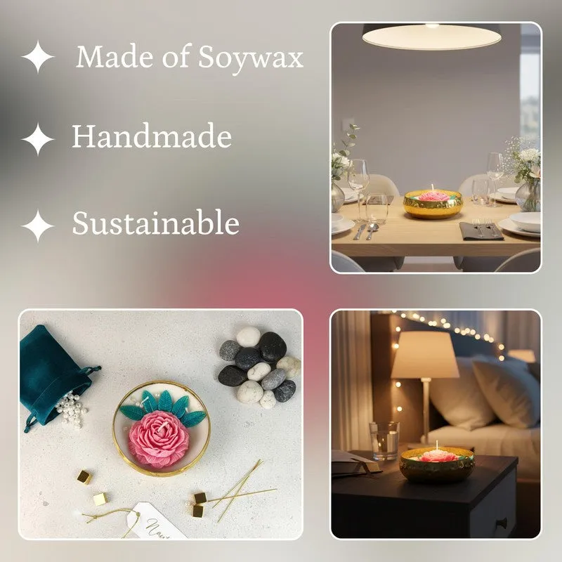 Rosy Cubique Soy Wax Candle media 5