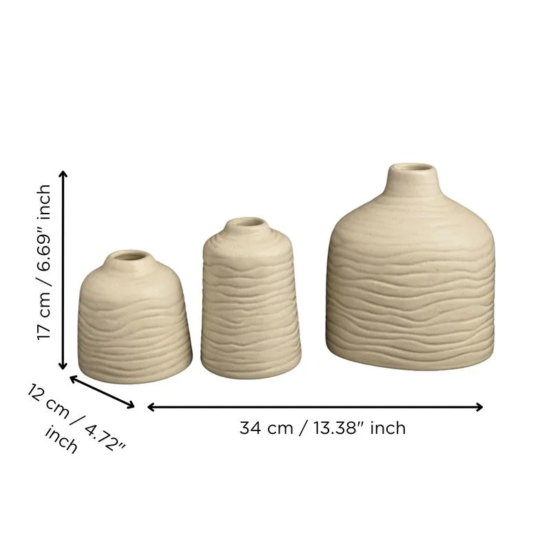Veloura Ceramic Vase - Set of Three media 8
