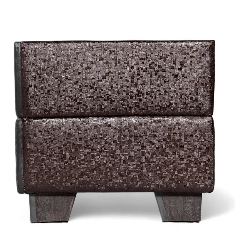 Krixon Pine Wood Pouffe - Dark Brown media 4