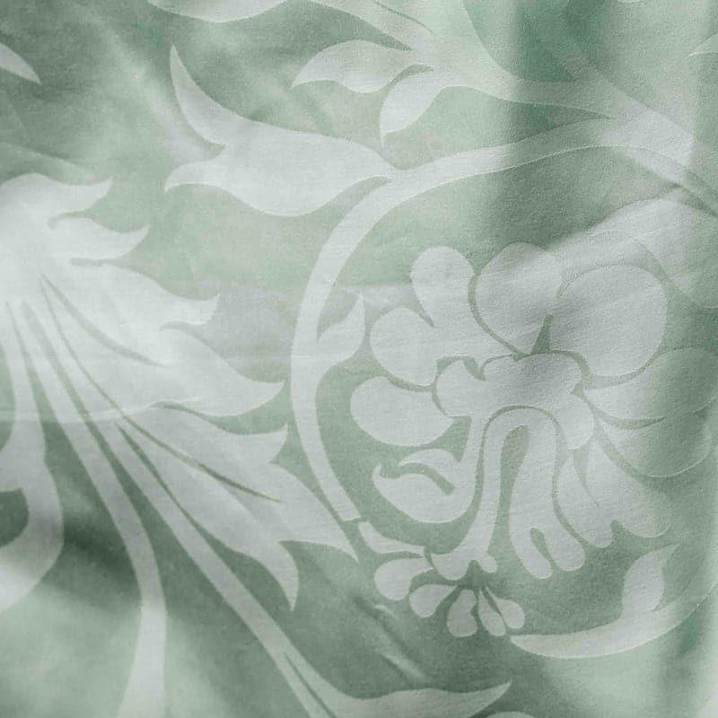 Fruva Vine Floral Cotton Bedsheet (Green) - 300 TC media 6