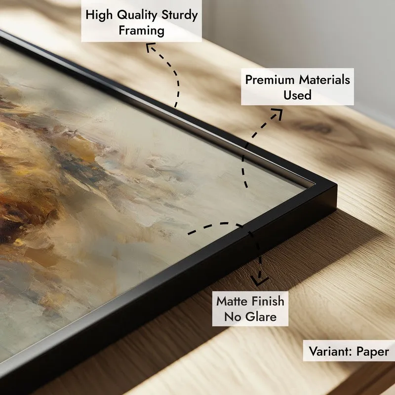 Eyes of Eternal Calm Archival Paper Wall Painting With Black Frame media 6