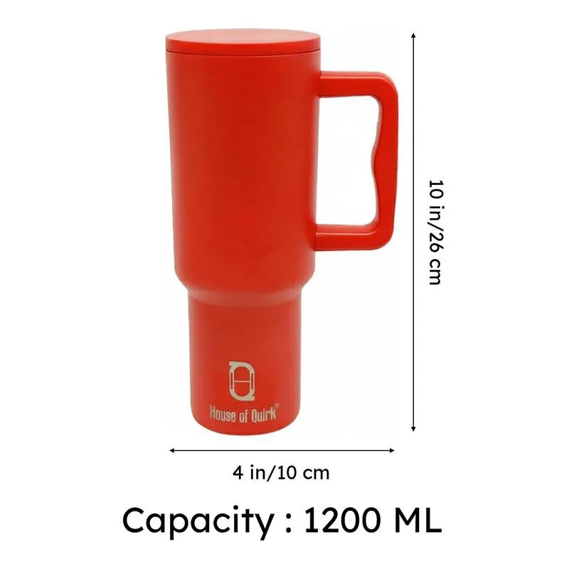 Hydra Boost Stainless Steel Tumbler (1200 ML) - Red media 8