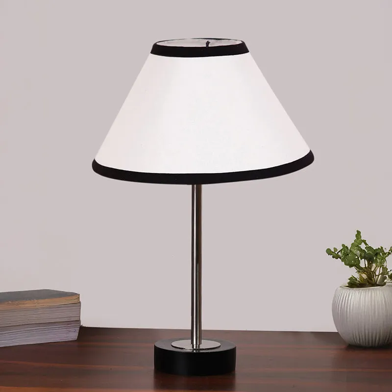 Cotin II Stripe Rodin Wooden Table Lamp - White,Silver,Black media 3