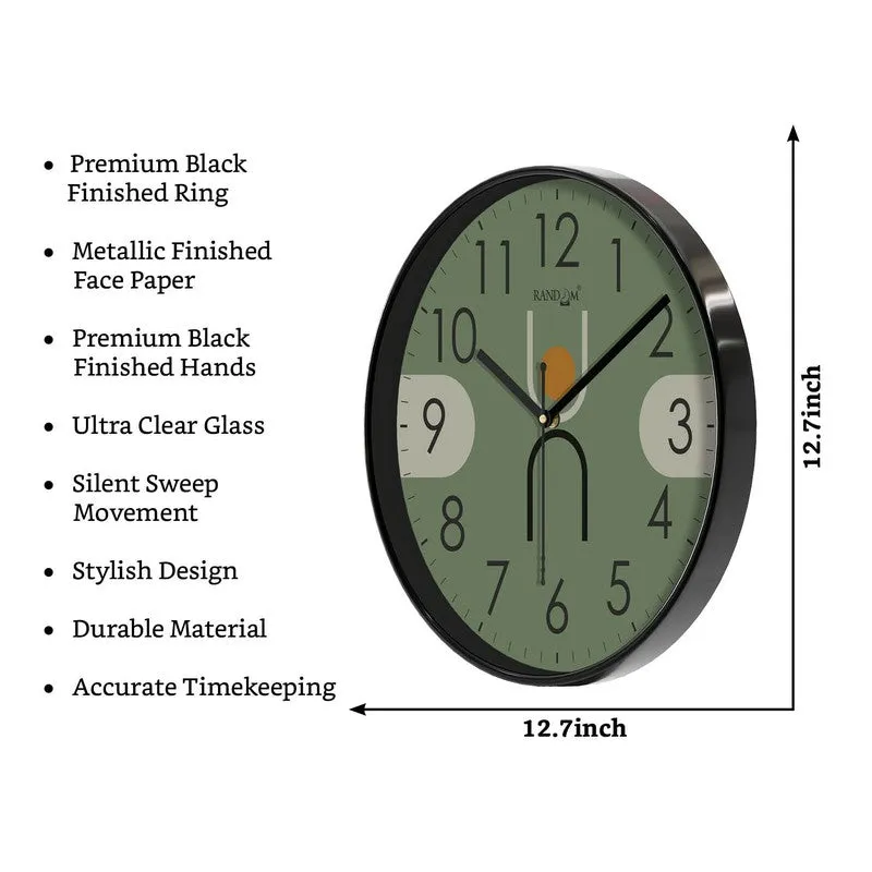 Grove Round Analog Wall Clock - Olive Green media 8