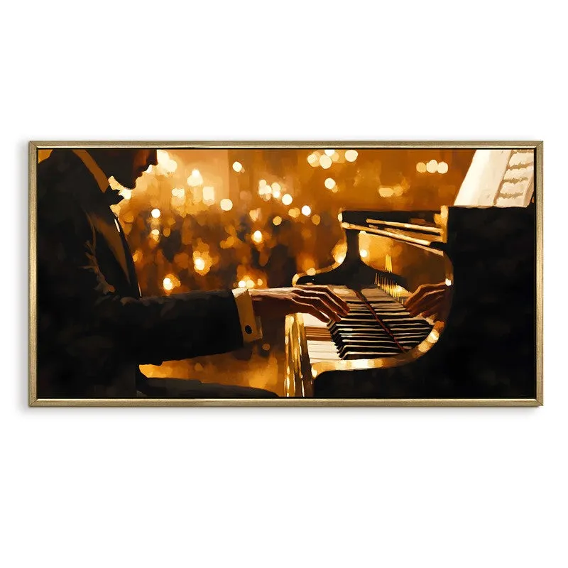 Harmonique Canvas Wall Painting With Frame media 3