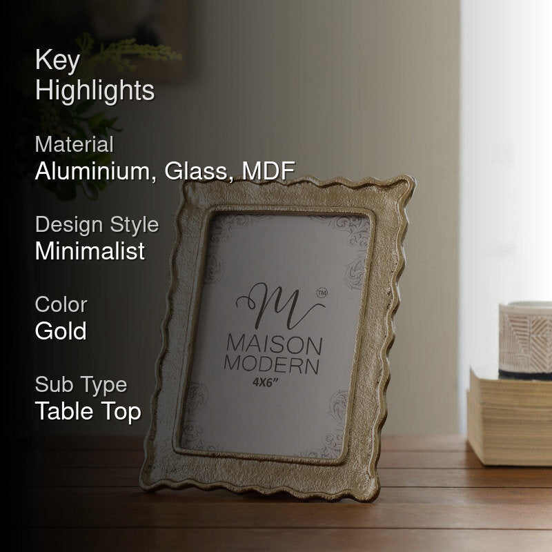 LuxeView Aluminium Photo Frame - Gold media 2