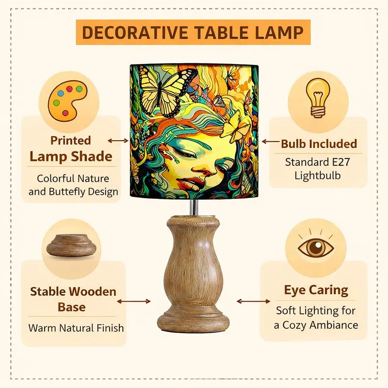 FemmeAura Wooden Table Lamp media 4