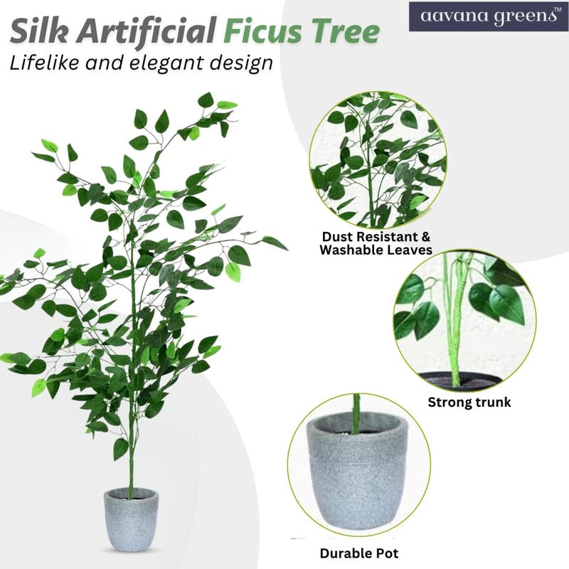 Verdique Artificial Ficus Tree - 4 Feet media 7