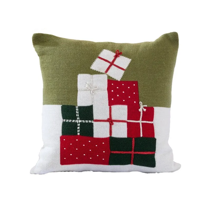Festive Knit Cotton Cushion media 3