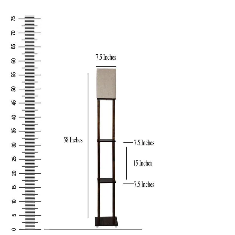 Mystie Gleam Floor Lamp With Shelf media 7