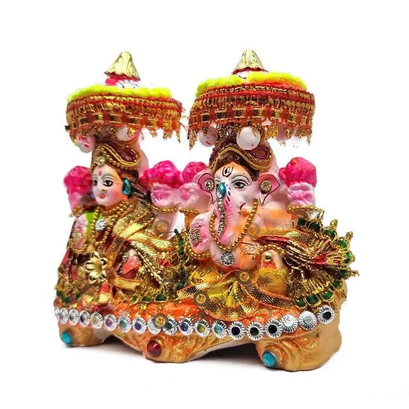 Seraphic Lakshmi Ganapati Idol Set media 4