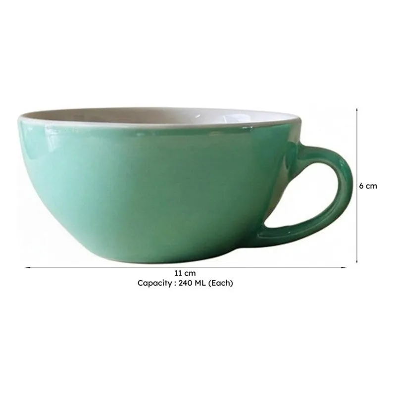 Zen Ceramic Tea Cup (240 mL Each) - Set Of Six media 9