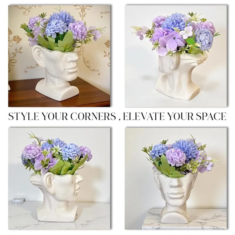 Marshmallow Vase with flower media 7