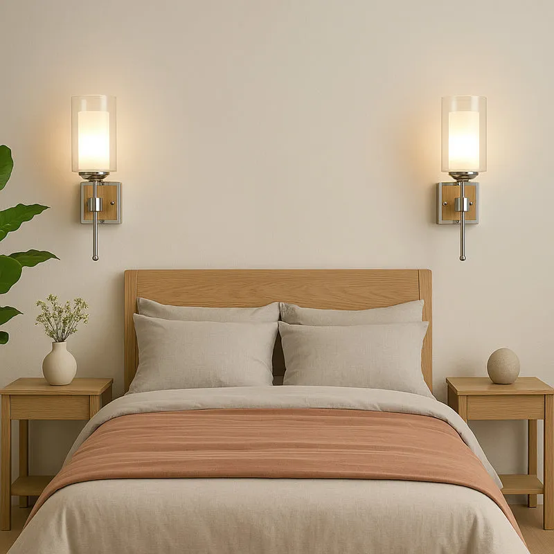 Jaza Glass and Metal Wall Lamp media 5
