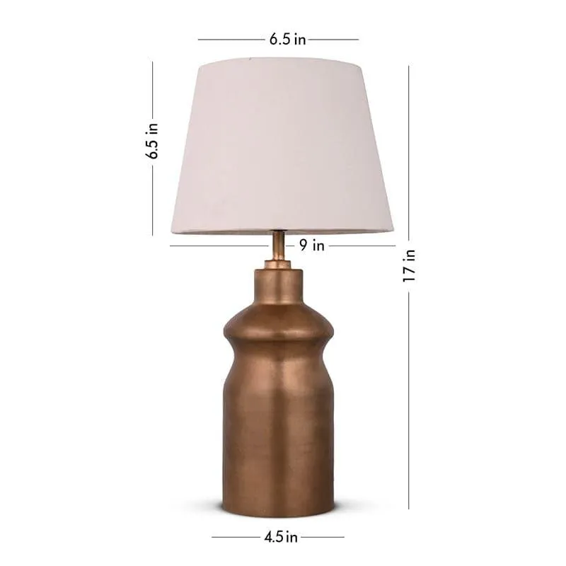 Astoria Fabric Table Lamp - Gold,White media 4