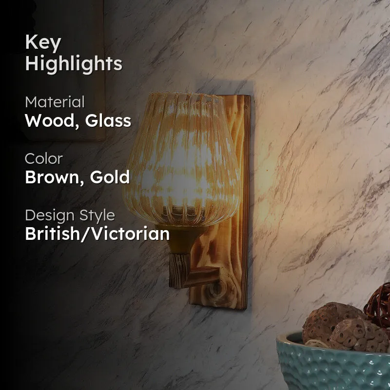 Muse Wooden Wall Lamp media 2