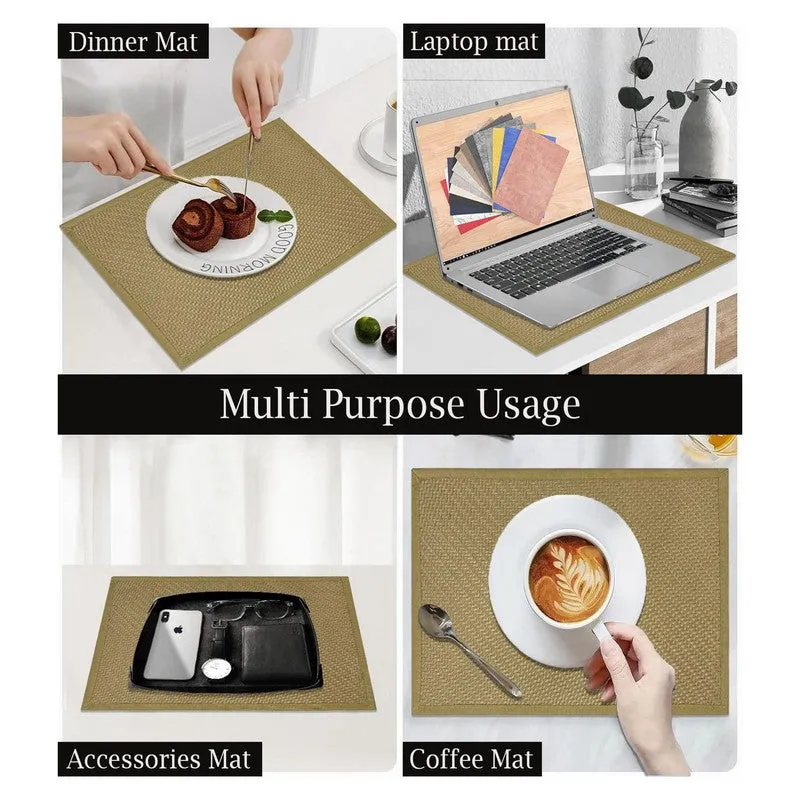 Rustayne Yellow Rectangle PVC Table Mats - Set Of Two media 5