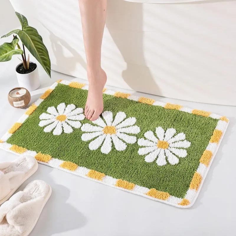 Olive Blossom Meadow Bathmat media 4