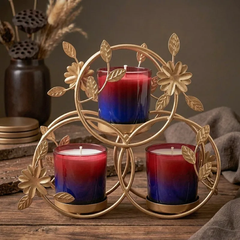 Oakley Trio Floral Spiral Tealight Holder media 4