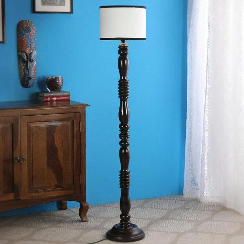 Twedie Floor Lamp - White & Black media 3