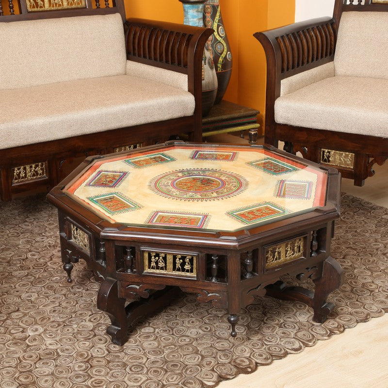 Nube Teak Wood Center Table