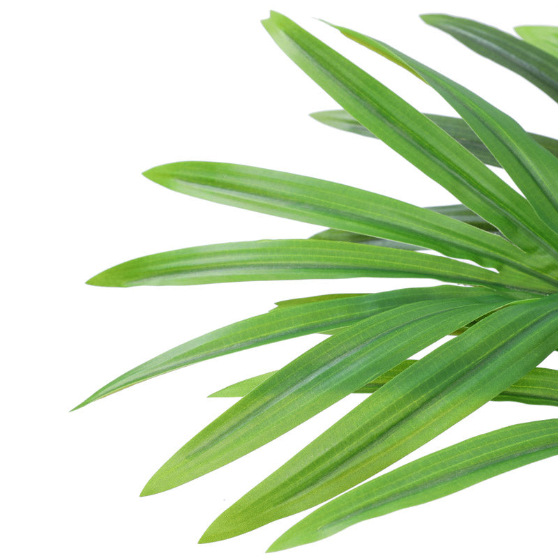 Faux Realistic Areca Plant With Black Plastic Pot - Green media 5