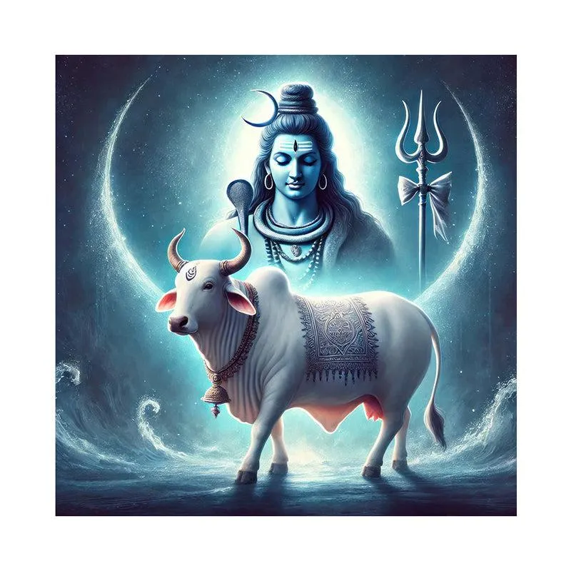 Viswanatha Nandhi Poly Canvas Wall Painting media 4