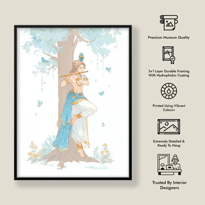 Lord Krishna Keshav Charming Archival Paper Wall Art media 8