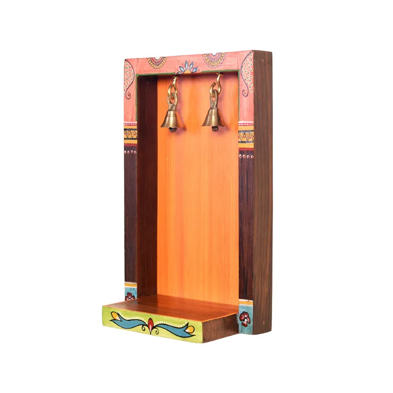 Swara Wooden Wall Accent With Bells media 5