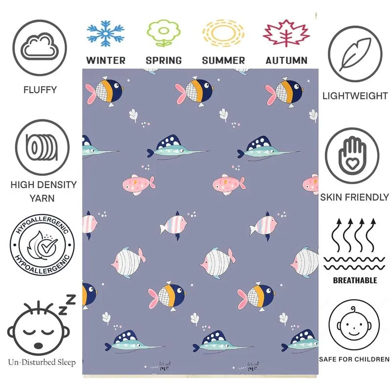 Ocean Bubbles Microfiber Kids Comforters - 150 GSM media 7