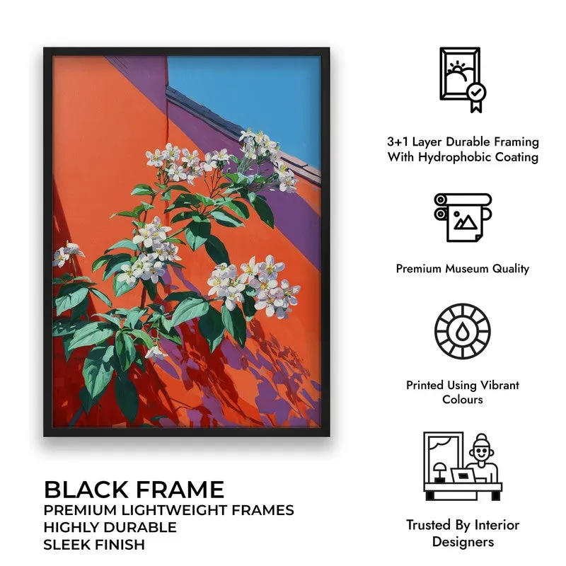 Petal Prism Canvas Wall Painting - Black Frame media 9