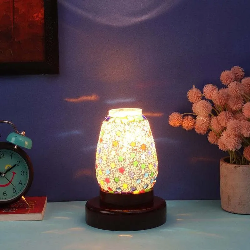 Subtle Stars Glass Table Lamp - Multicolor media 1