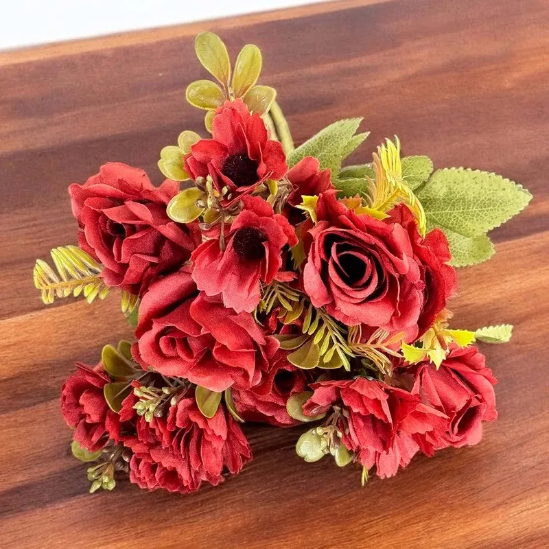 Edelle Rose Polyester Floral Stick media 6