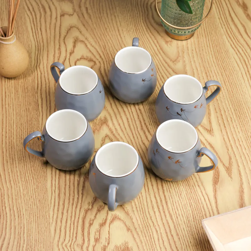 Pebble Porcelain Coffee Mug (220 mL Each) - Set Of Six media 3