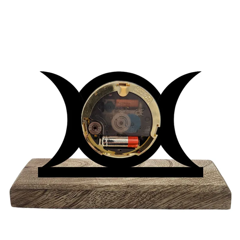 Moon Phases Analog Table Clock media 3