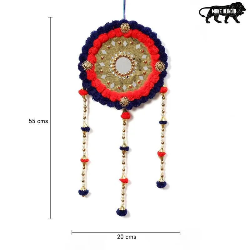 Round Festive Latkan - Red & Blue media 3